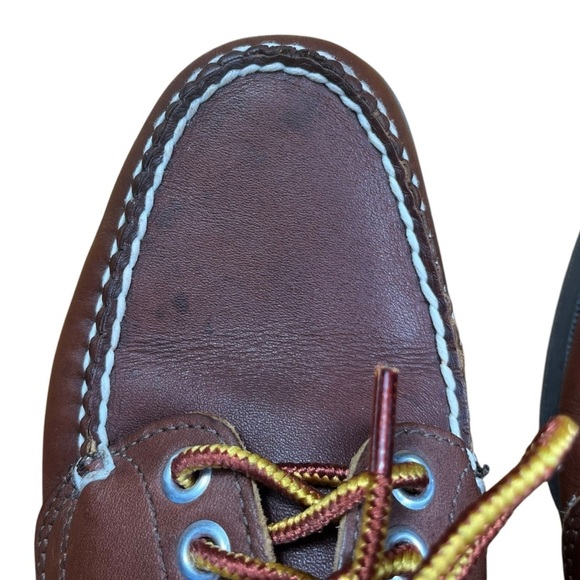 Vintage L.L. Bean Signature Brown Leather Camp Moccasins - Picture 4 of 8